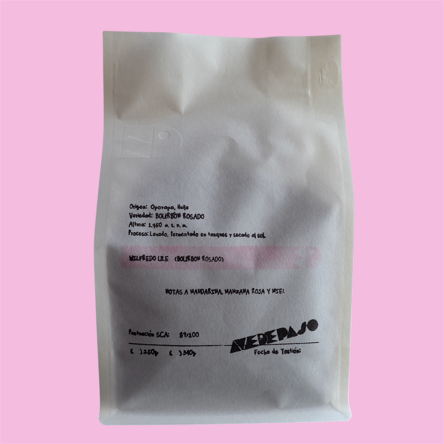 Wilfredo Ule - LAVADO  [BOURBON ROSADO]